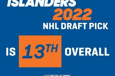 The #Isles will pick 13th overall in the 2022 #NHLDraft....