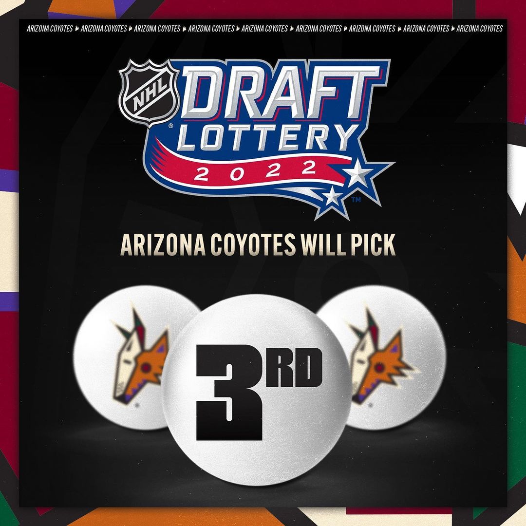 We’ll have the 3rd overall pick in the 2022 #NHLDraft...