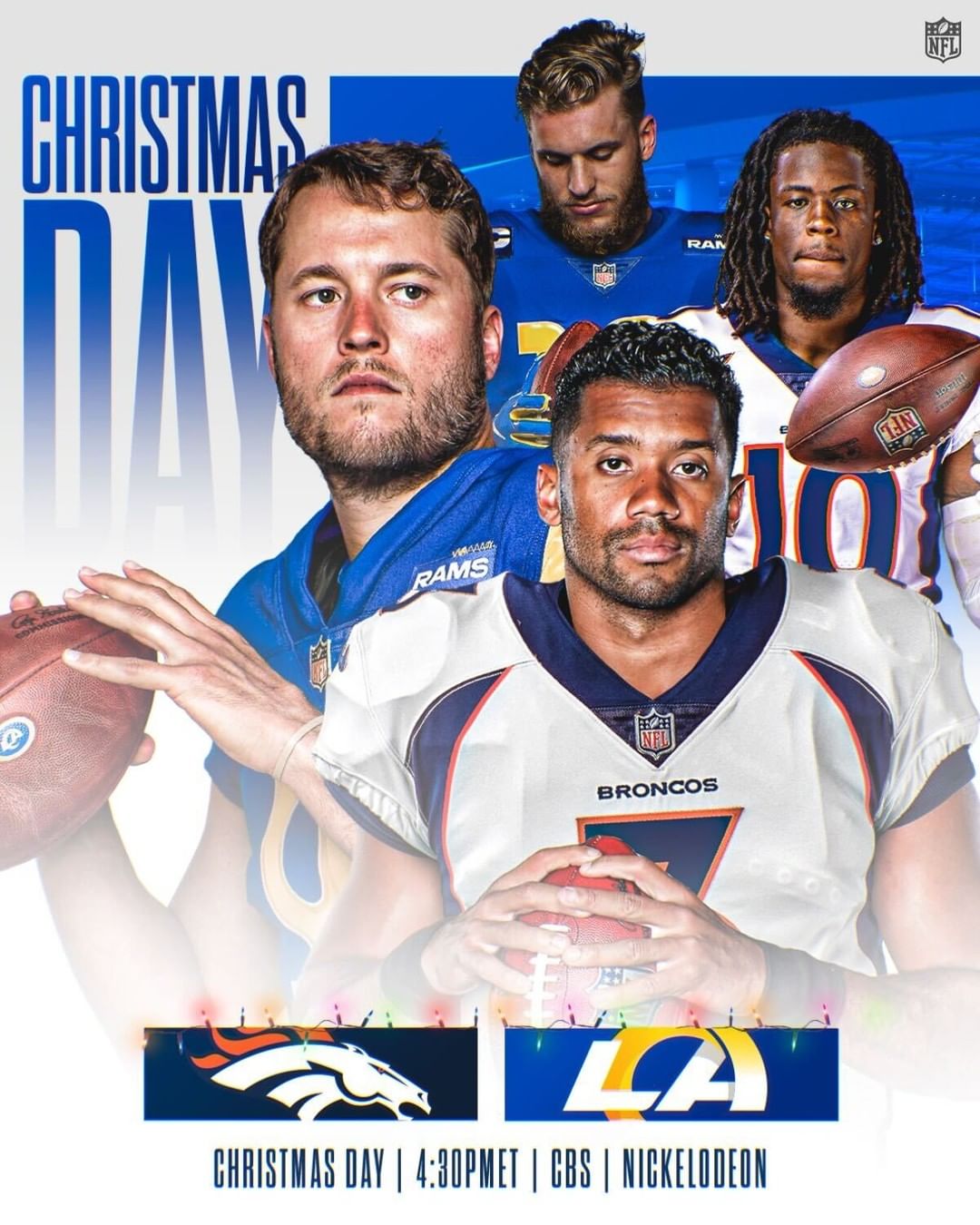 CHRISTMAS GAME ANNOUNCEMENT  @broncos vs. @rams on Christmas Day at 4:30pm ET o...