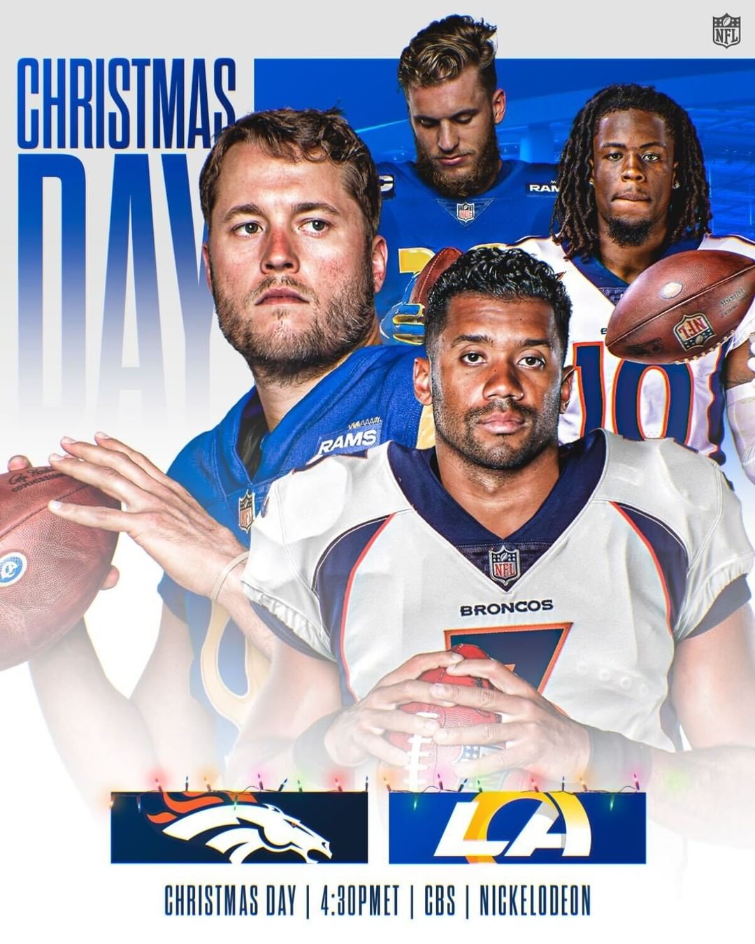 CHRISTMAS GAME ANNOUNCEMENT

@broncos vs. @rams on Christmas Day at 4:30pm ET o...