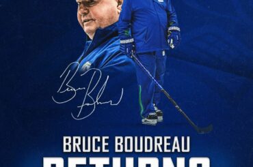 There it is.
Bruce Boudreau will return to the Canucks bench this coming season....