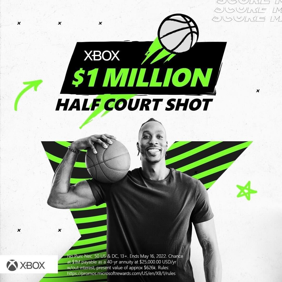 Hit the buzzer beater for a milli 
 
Xbox is giving you the chance to win a mill...