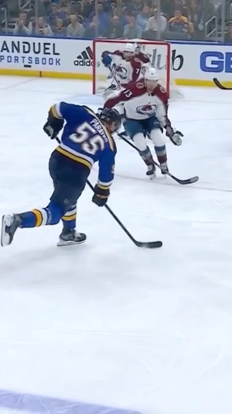 Hockey sticks don’t stand a chance against a Colton Parayko slapper. #stlblues...