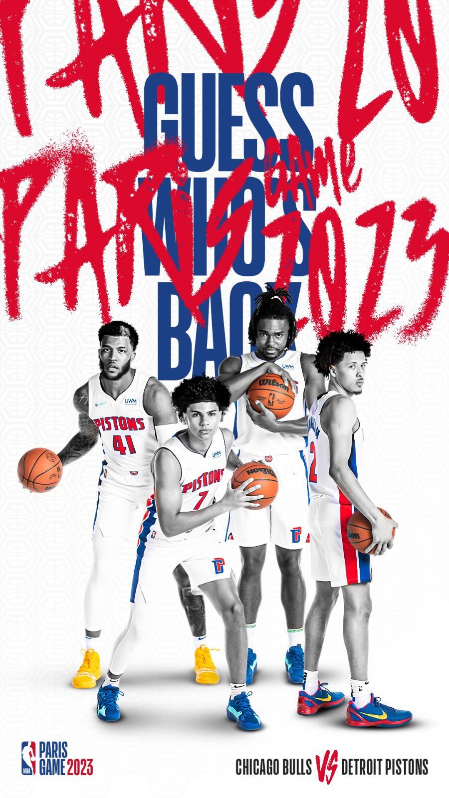 What up doe?! The Pistons are in Paris next year!  #NBAParis...