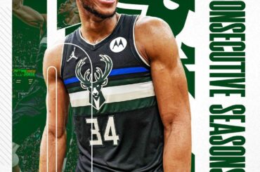 With his six All-NBA selections, Giannis passed Kareem Abdul-Jabbar and Sidney M...