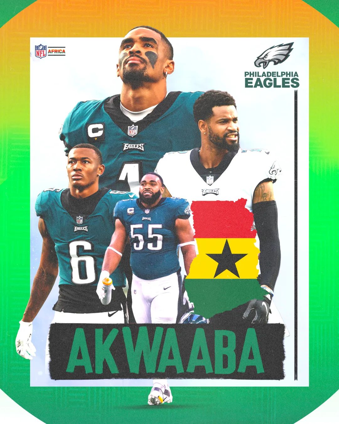 The @philadelphiaeagles have spread their wings to take flight as the first @nfl...