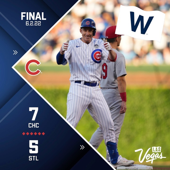 Cubs win the series opener vs. the Cardinals! #ItsDifferentHere...