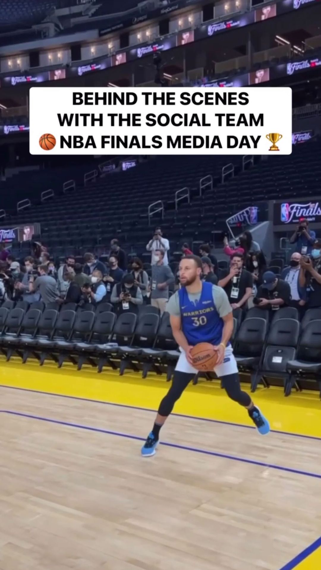 Behind-The-Scenes with the NBA Social Team at Media Day for the 2022 #NBAFinals ...