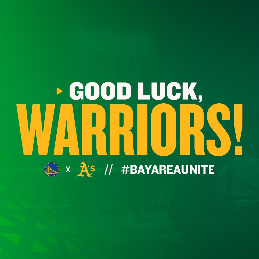 We’re all behind you, @warriors! #BayAreaUnite #GoldBlooded...