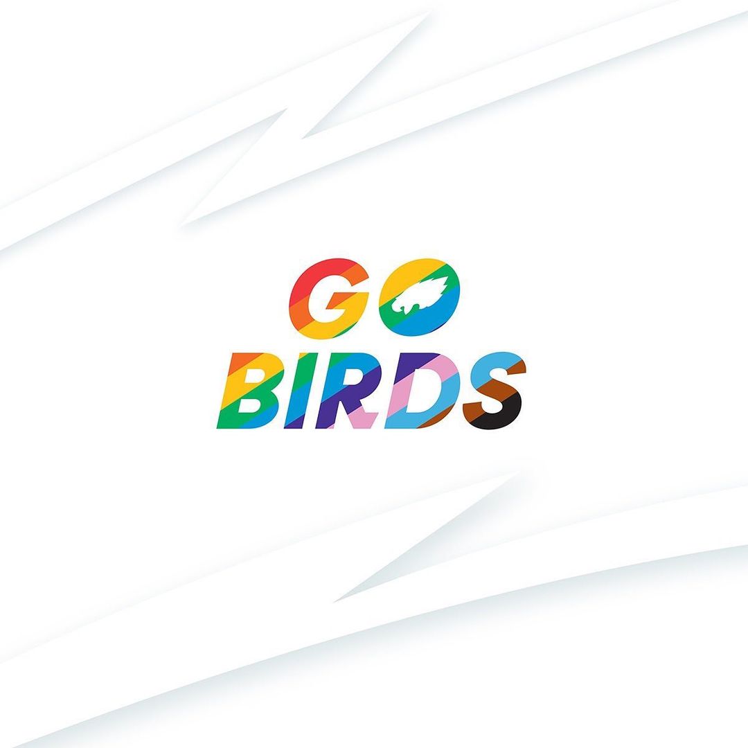 We celebrate and stand with the LGBTQ+ community.  #Pride | #FlyEaglesFly | #E...