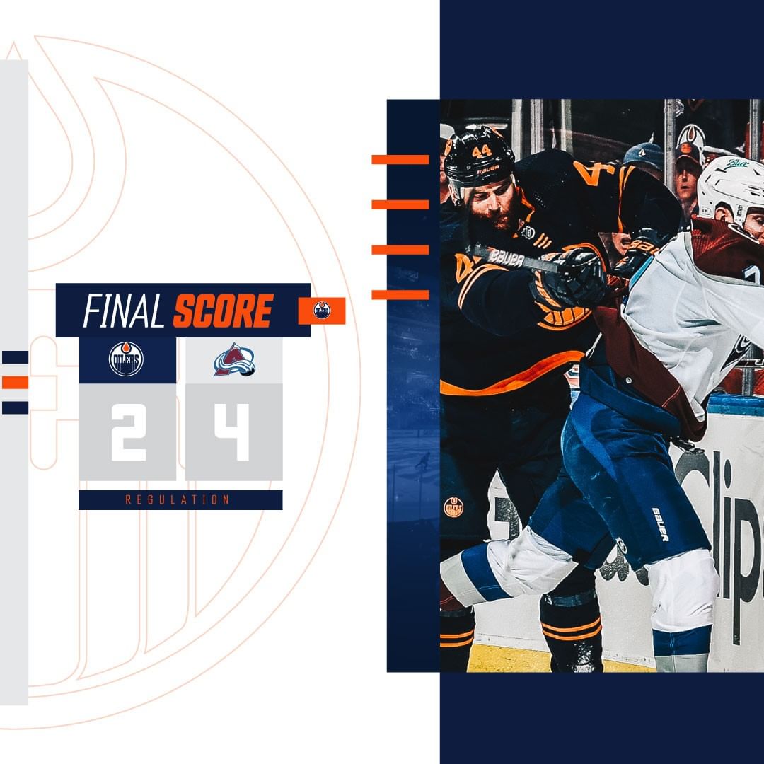 Avs take Game 3. #LetsGoOilers...