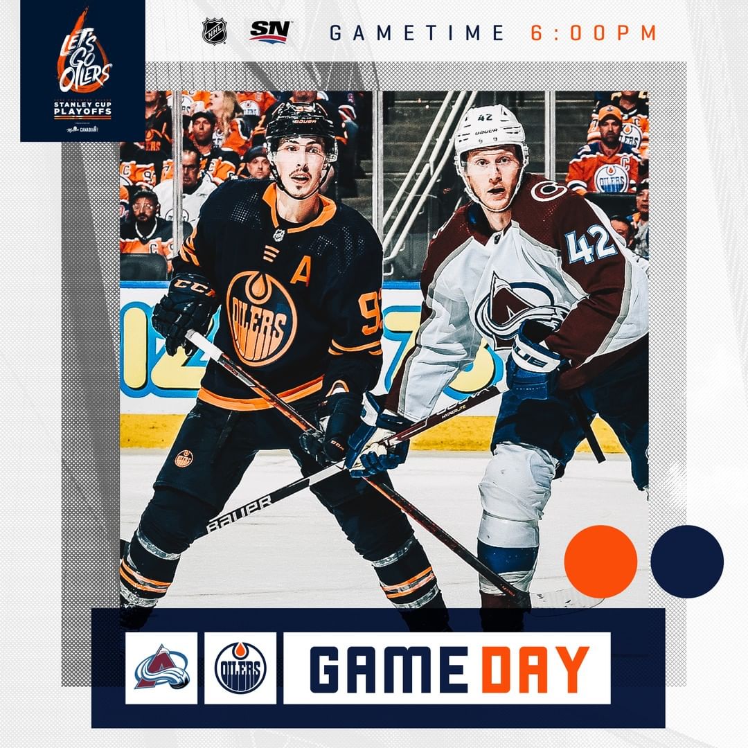 G A M E  D A Y

#Oilers vs. Avs. Game 4. Do or die. 

 @Sportsnet 
 @630CHED 

#...