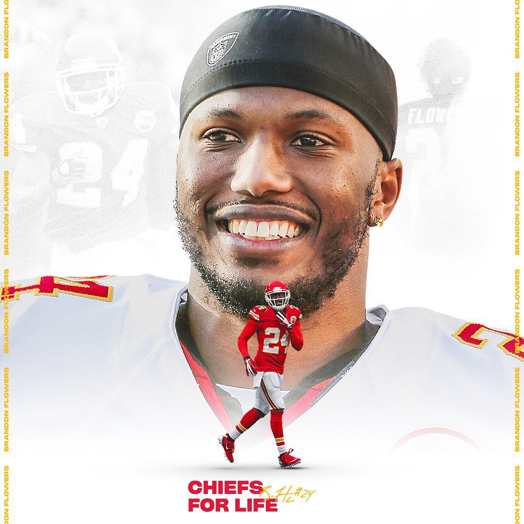 Today, we officially retired Brandon Flowers as a Kansas City Chief...
