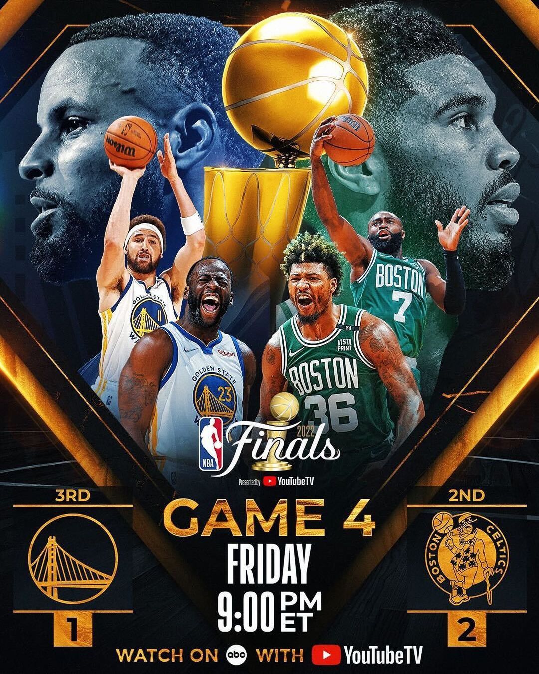 Game 4 coming up FRIDAY…  #NBAFinals presented by YouTube TV...