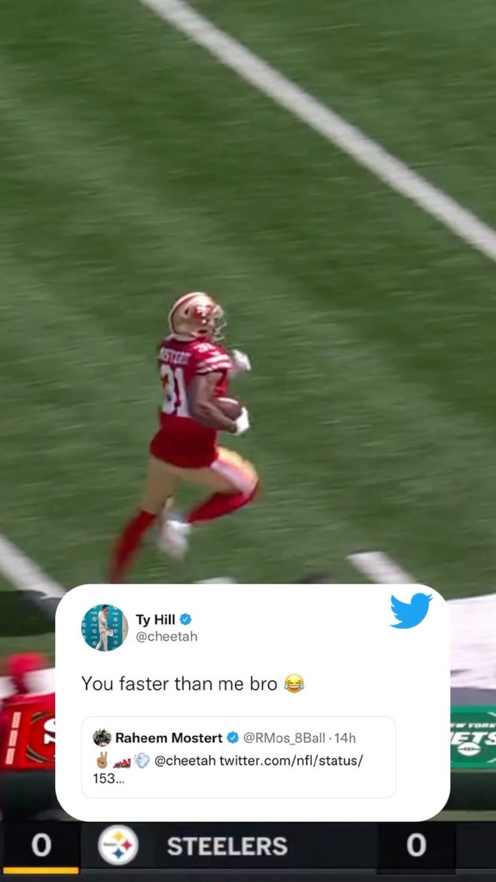 Can’t wait to watch this speed in South Beach  @raheemmostert @cheetah...