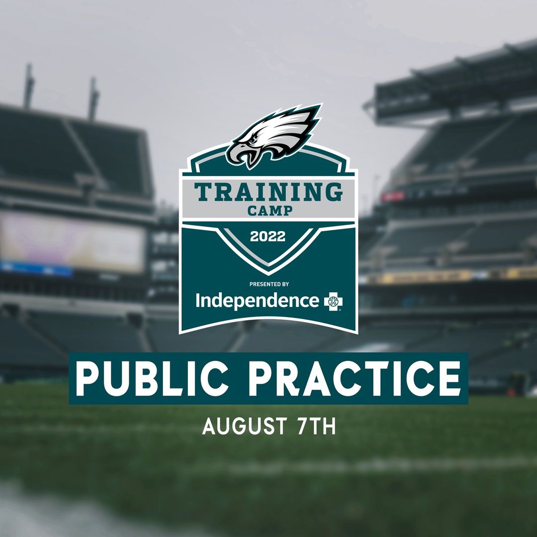 #EaglesCamp presented by @independencebluecross will feature a public practice a...