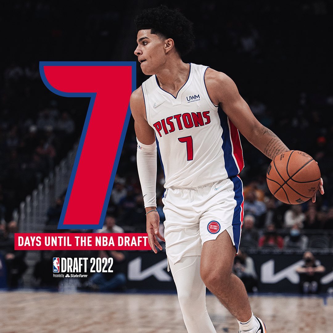 The #Pistons will be picking at #5 in the
NBA Draft in 7️⃣ days!  ...