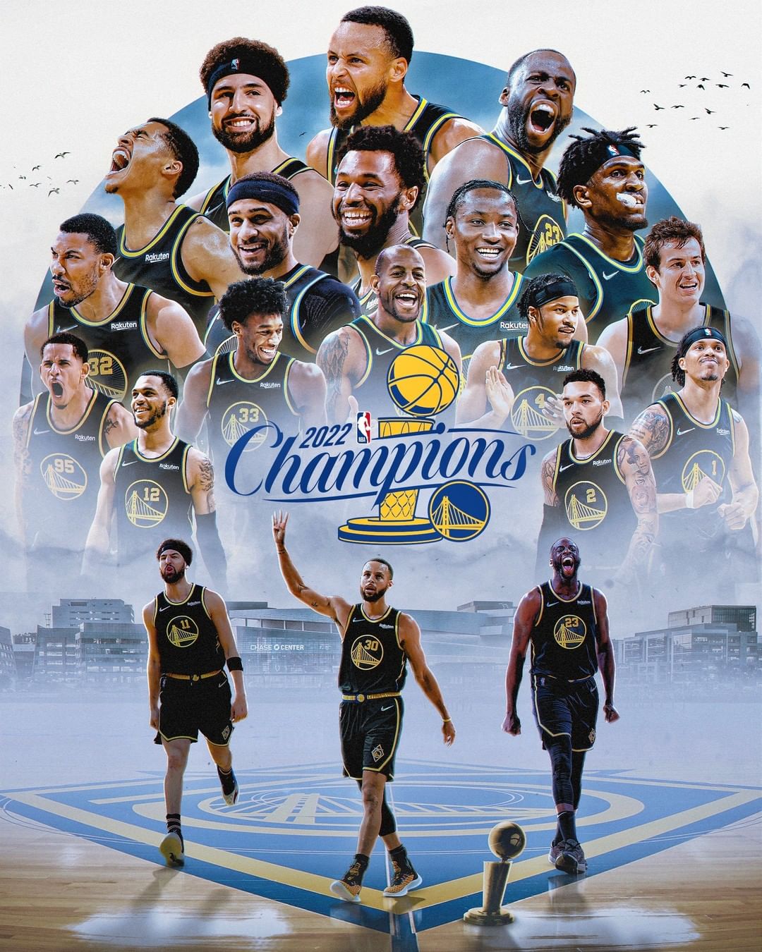 NBA CHAMPS. WORLD CHAMPS.  #DubNation, STAND UP!...