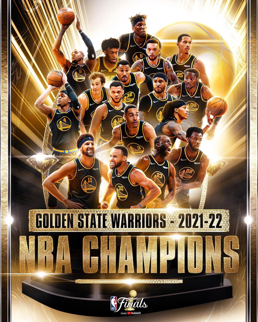 The @warriors are the 2021-22 NBA Champions! #NBA75...