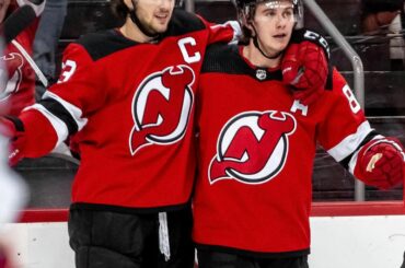 When Hischier and Hughes link up, the other team is gonna have a bad time.  #NJD...