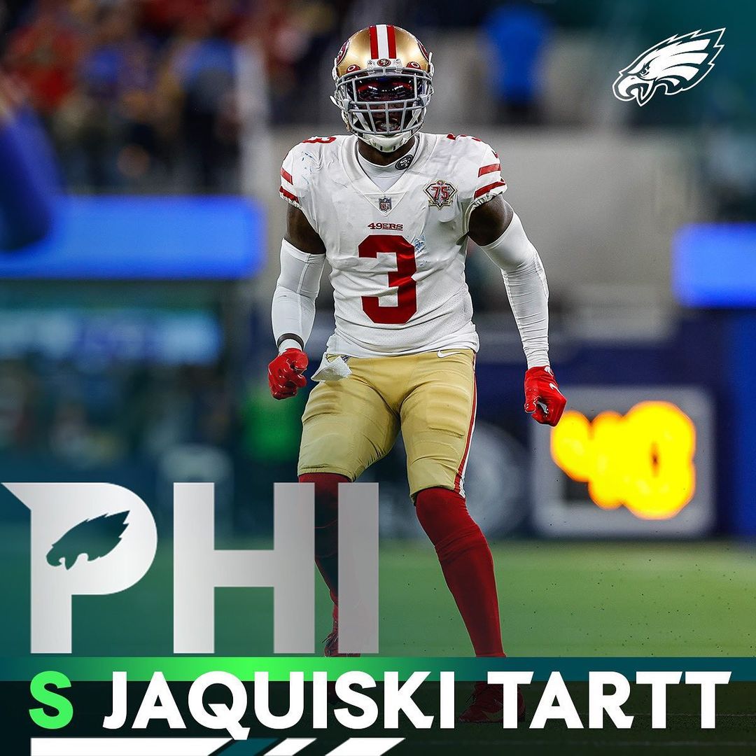Eagles have agreed to terms with S Jaquiski Tartt on a one-year deal.  #FlyEagle...
