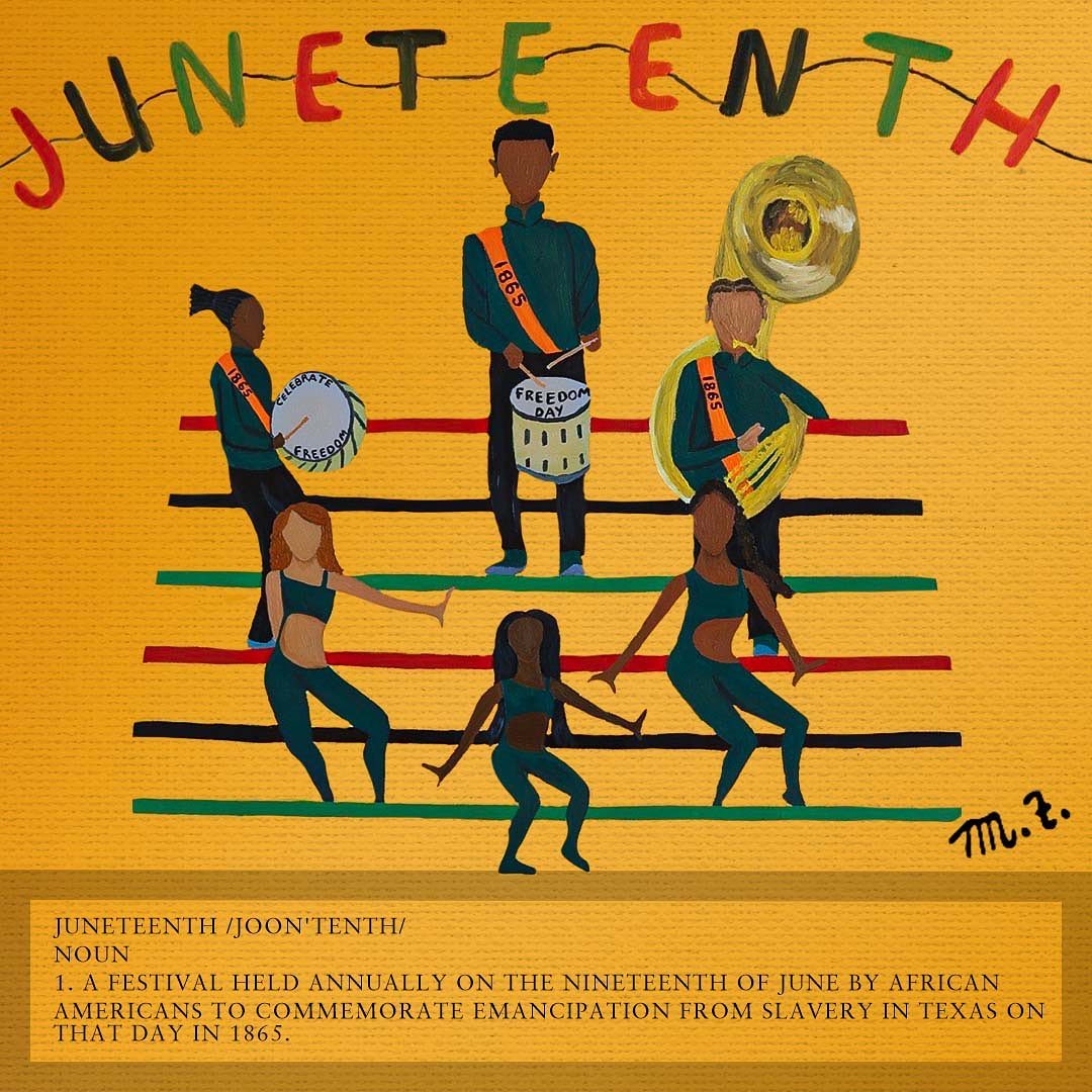 In recognition of Juneteenth, we share the artwork of our own @mfthebrand, a mem...