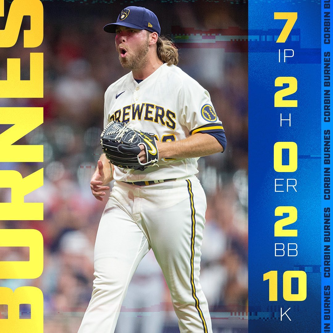 Cy Young things!  Swipe to watch Burnes do his thing.  #ThisIsMyCrew...