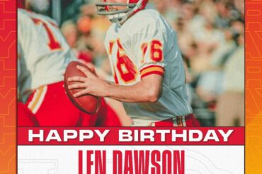 Wishing Chiefs legend Len Dawson a very special Happy Birthday today...