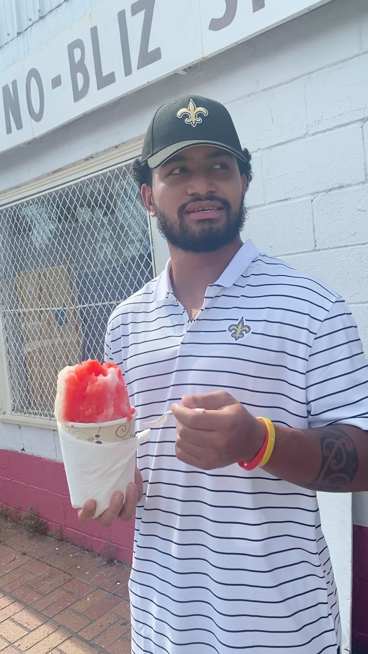 #Saints rookies toured New Orleans today and capped it off with snoballs...