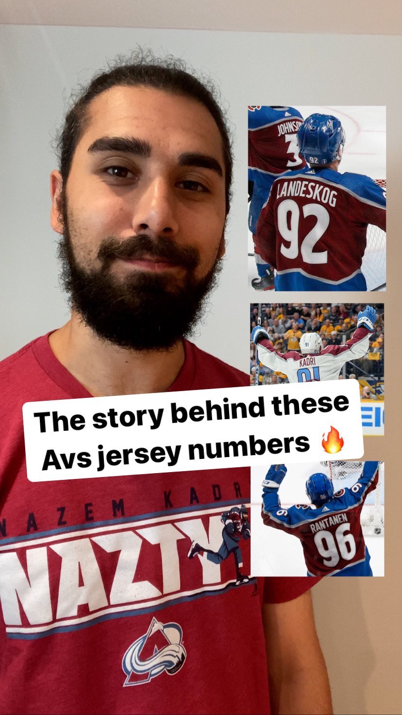 The way Alex Newhook got to #18 is wild  #GoAvsGo
.
Tell us what jersey number y...
