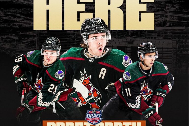 Ain’t no party like a Coyotes Draft party, cause a Coyotes Draft party don’t sto...