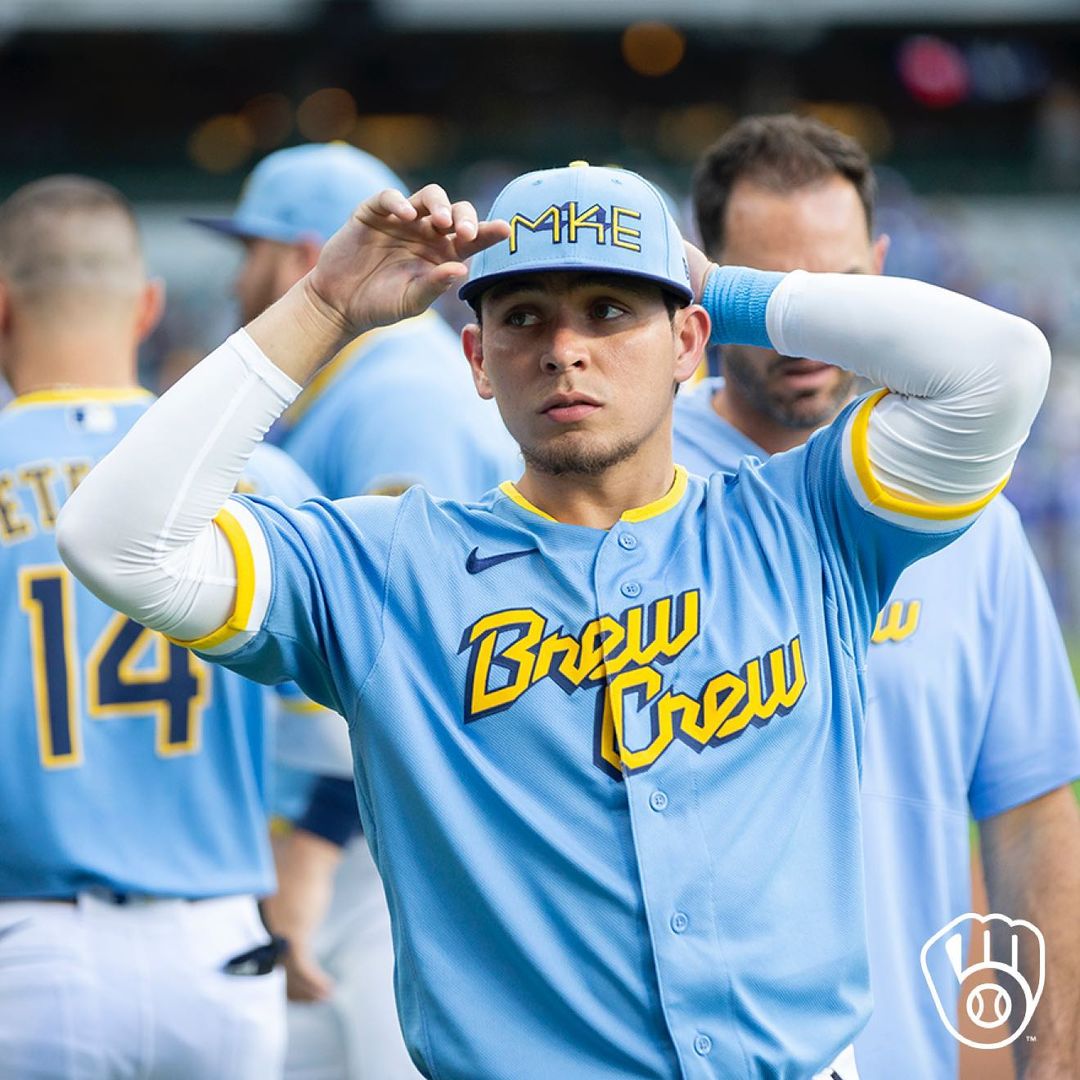 Even in a loss, these unis are still a W  #BrewCrewConnect...