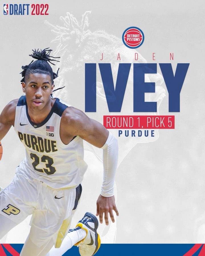 With the No. 5 overall pick in the 2022 #NBADraft, the Detroit #Pistons select J...