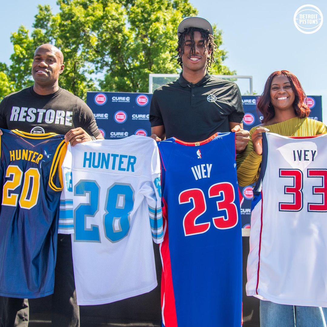 We surprised Jaden with jerseys of his family’s roots in Detroit. His reaction? ...
