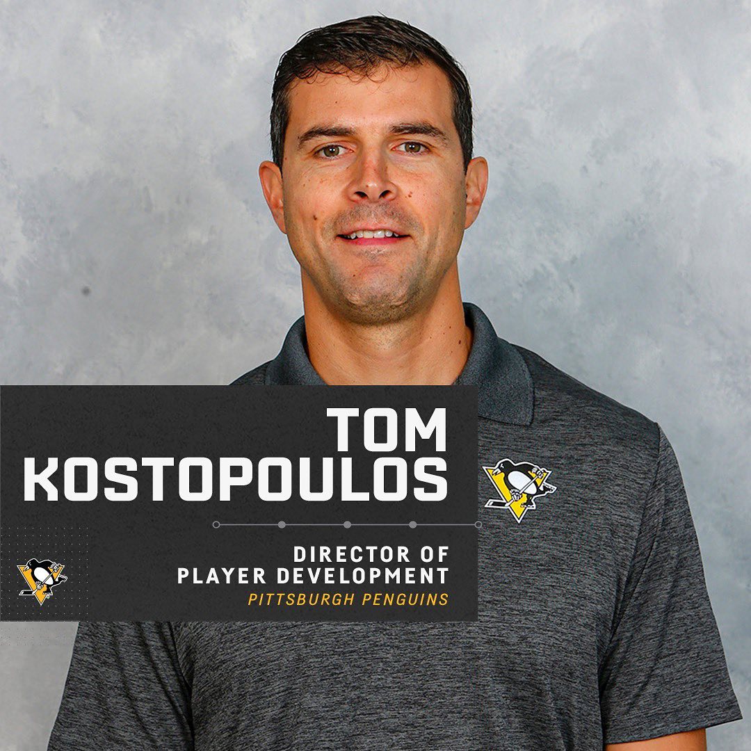 The Penguins have promoted Tom Kostopoulos to director of player development and...