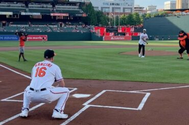 @kyledhamilton’s first pitch...