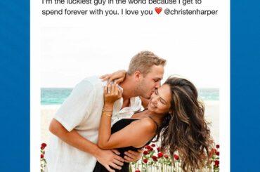 Congratulations on your engagement, @jaredgoff and @christenharper!...