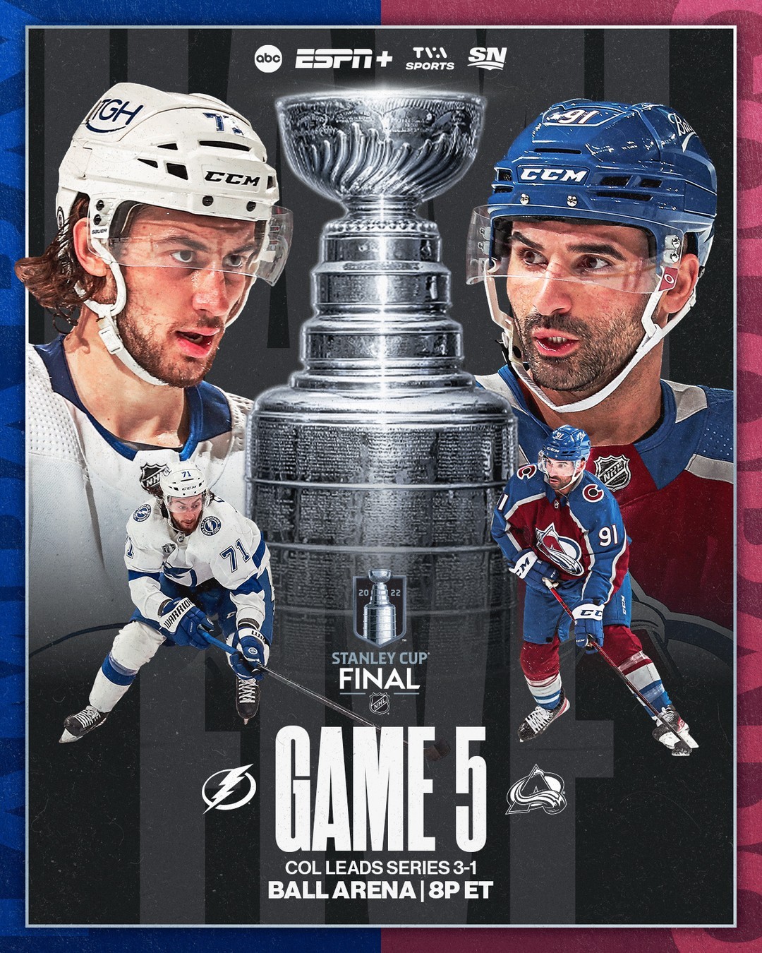 GAME 5 AHEAD  Will the @coloradoavalanche hoist the #StanleyCup tonight?  : 8p ...