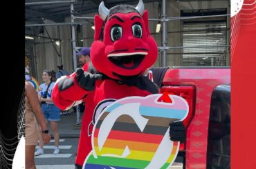 We had an awesome time taking over NYC Pride with @NHL!  @njdevil00 can party!...