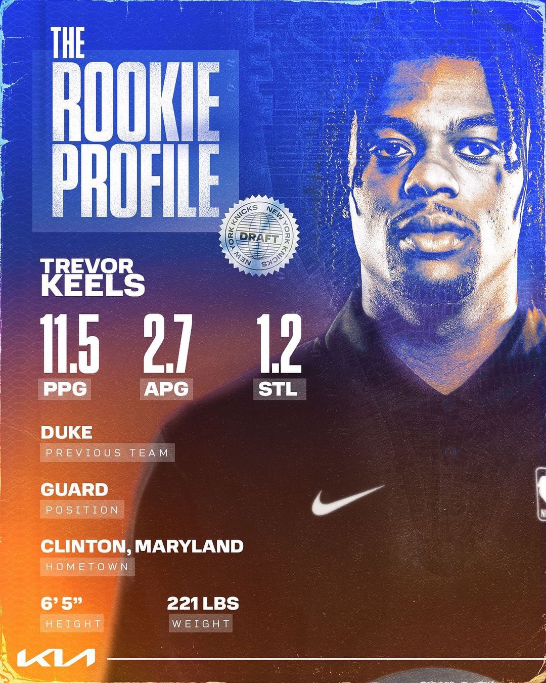 Get to know the 42nd pick, Trevor Keels. #KeelMode...