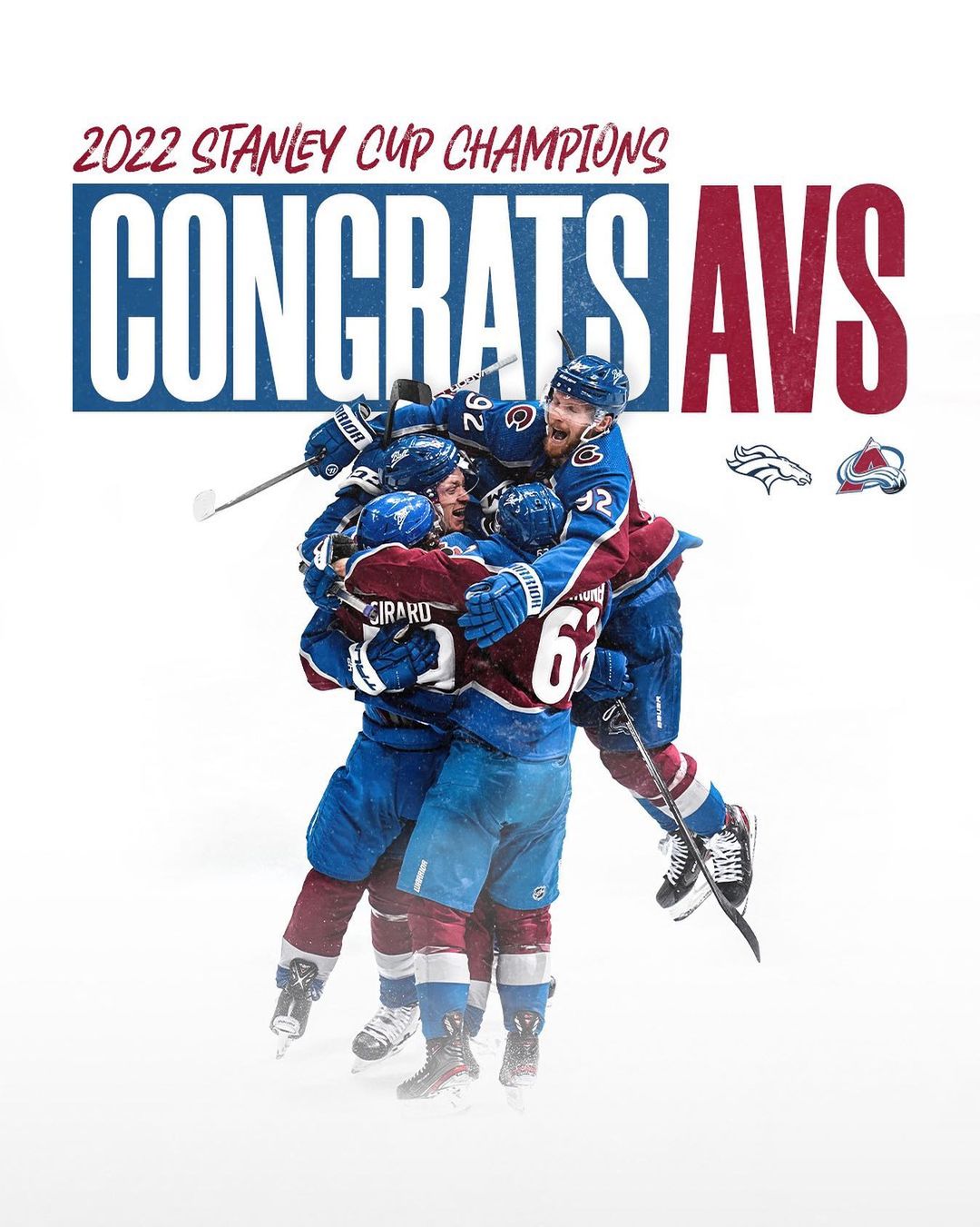 Turn the lights off, CARRY THE CUP HOME!!  #GoAvsGo  x #FindAWay...