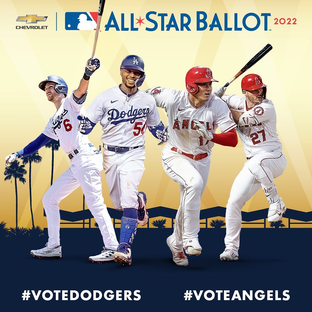 West Coast, Best Coast.⁣
 ⁣
Keep the stars local when you #VoteDodgers and #Vote...