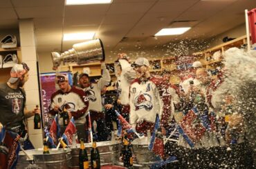 Champagne showers and LOTS of celebrations  #GoAvsGo...