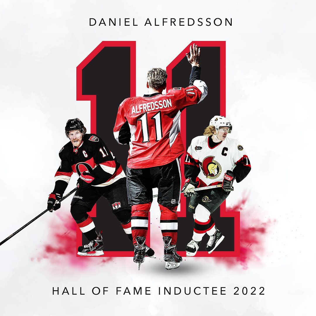 It’s a Beautiful Day! 
Daniel Alfredsson has been elected to the Hockey Hall of ...
