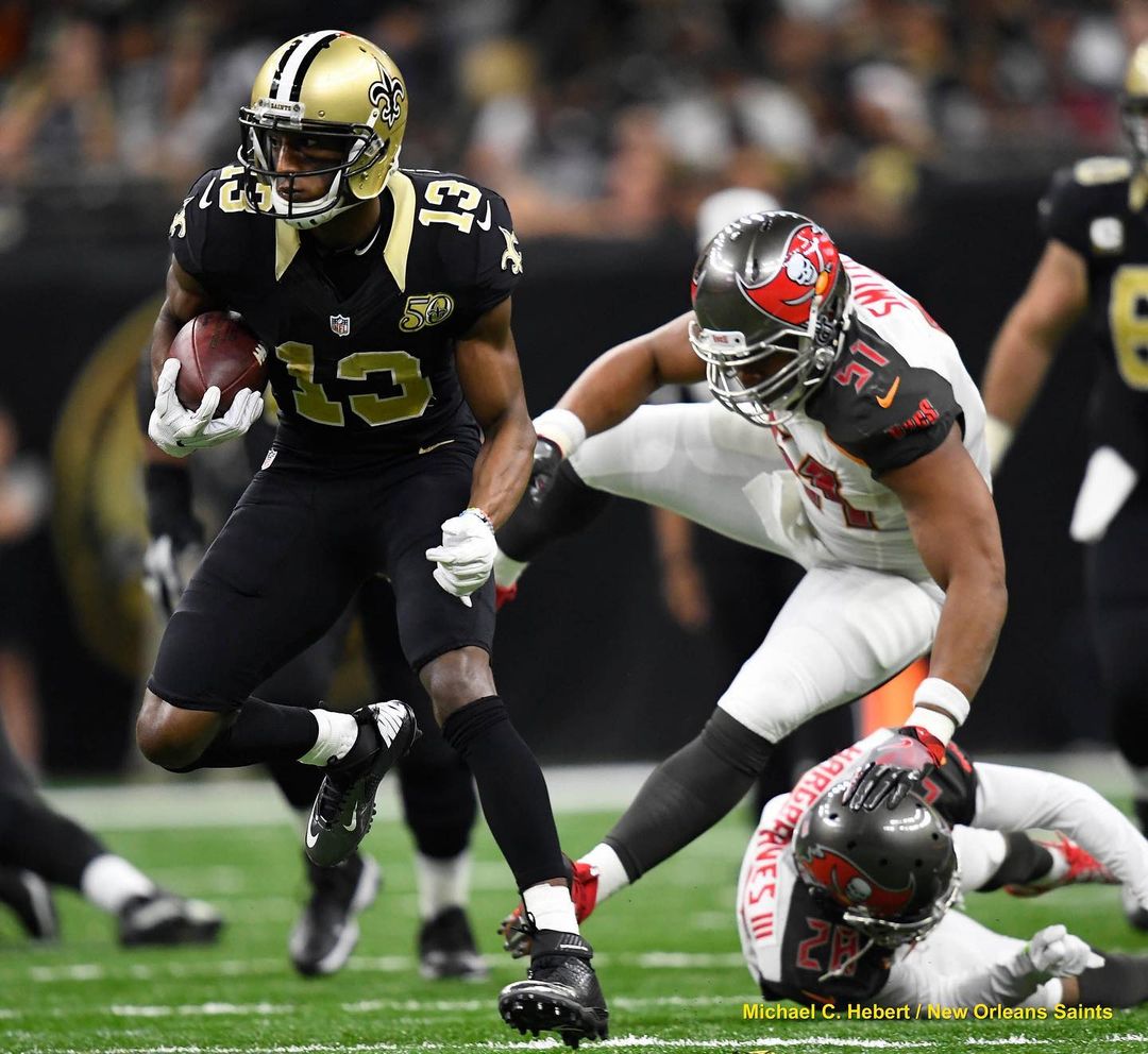 11 catches. 182 yards. 2 TDs. & a #Saints W.  #TBT to @cantguardmike’s big day v...