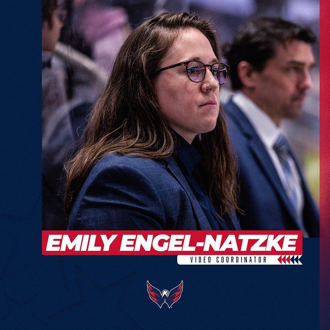 The Washington Capitals have promoted Emily Engel-Natzke to NHL video coordinato...