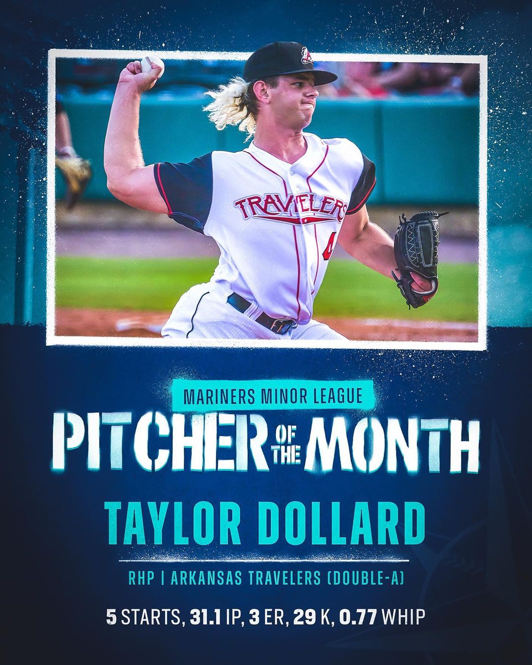 A stellar June  @tjdollard and @joerizz6 have been named our Pitcher and Playe...
