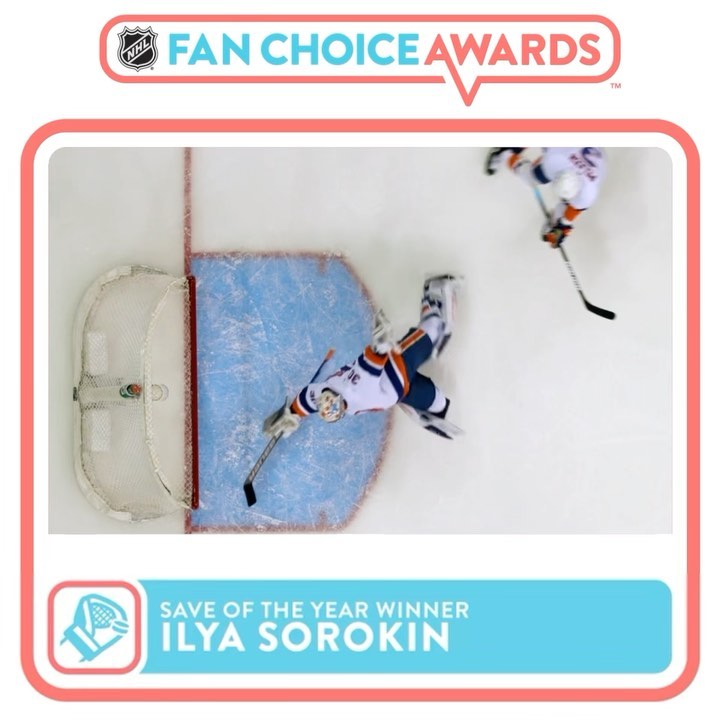 Congrats to @soroka_89 for winning Save of the Year in the #NHLFanChoice Awards!...