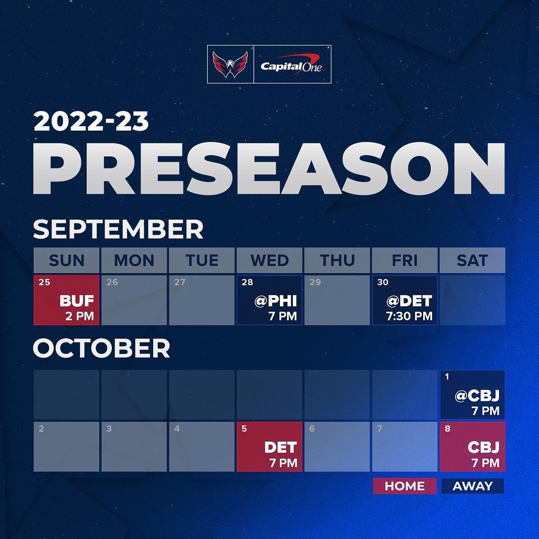 The 2022-23 preseason schedule is here!...