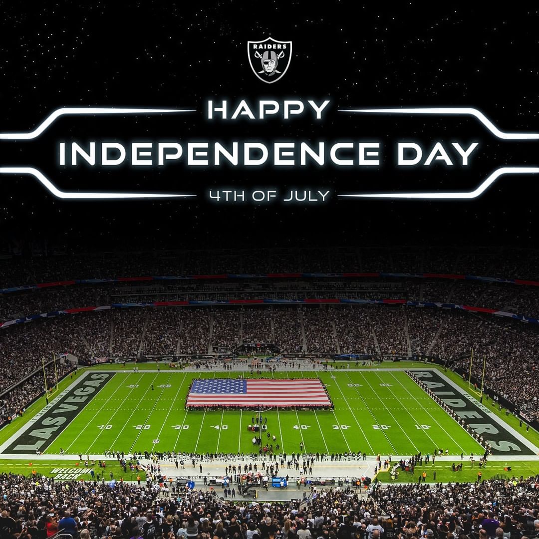 Wishing you and yours a happy Independence Day, #RaiderNation...